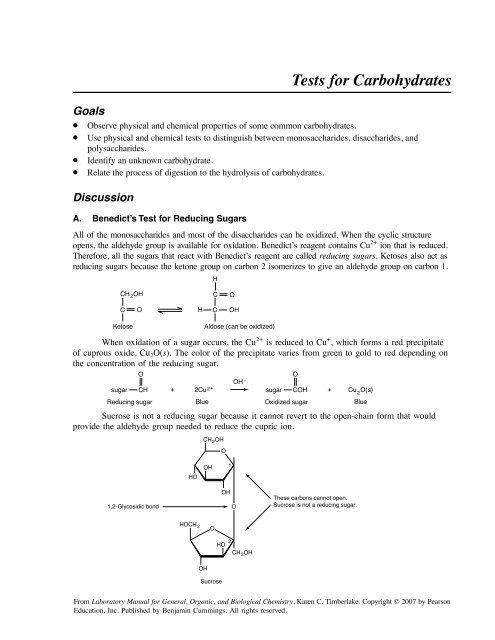 Tests For Carbohydrates