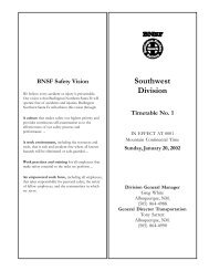 Southwest Division - Friends of the Burlington Northern Railroad