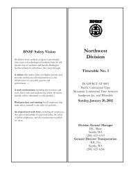 Northwest Division - Friends of the Burlington Northern Railroad
