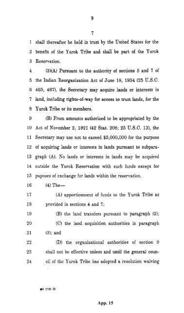 Hoopa appendix supporting summary judgment - Schlosser Law Files