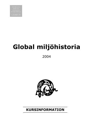 Global miljöhistoria - Uppsala universitet