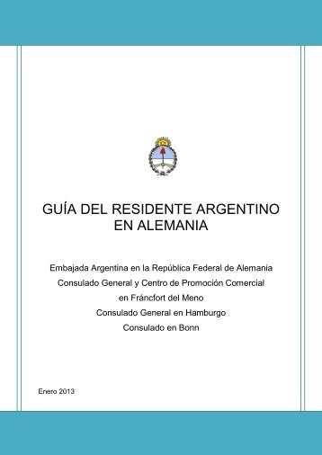 guÃ­a del residente argentino en alemania - Embajada de la ...