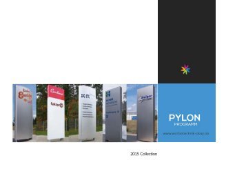 Werbepylon-Katalog - 2015 Edition