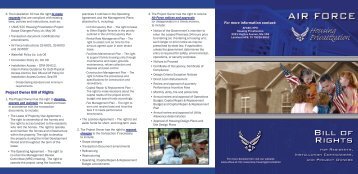 Bill of Rights - Air Force Housing