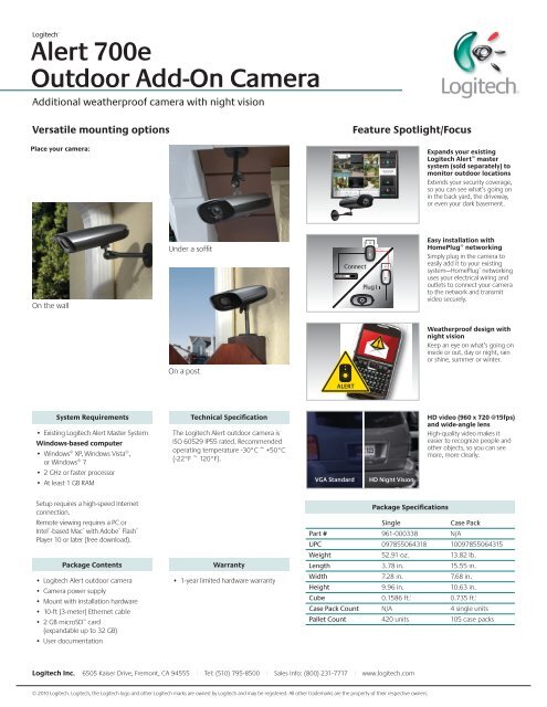 Alert 700e Outdoor Add-On Camera