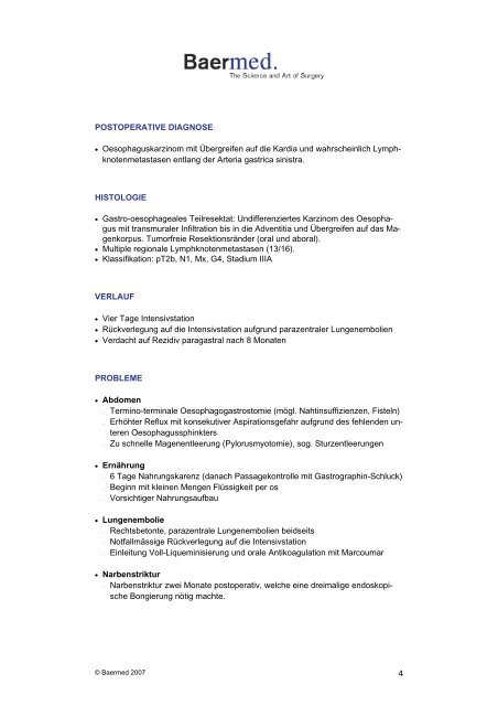 Speiseröhrenkarzinom