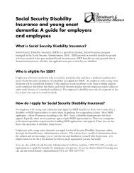 Social Security Disability Insurance and young onset dementia: A ...