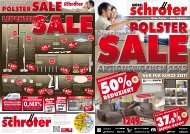 Polstersale bei Moebel Schroeter