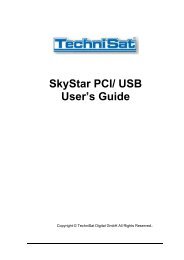 SkyStar PCI/ USB User's Guide