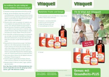 Flyer: Fit und Vital  - Hansa Lecithin - Vitaquell