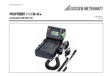 PROFITEST 0100S-II+ - Gossen-Metrawatt