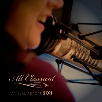 ANNuAl report 2011 - All Classical FM
