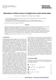 Attenuation of Alfven waves in straight and curved coronal ... - Lublin