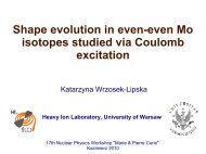 Shape evolution in even-even Mo isotopes studied via ... - Lublin