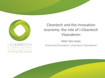 Peter Tom Jones, voorzitter, I-Cleantech Vlaanderen vzw - Power-Link