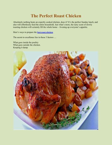 The Perfect Roast Chicken