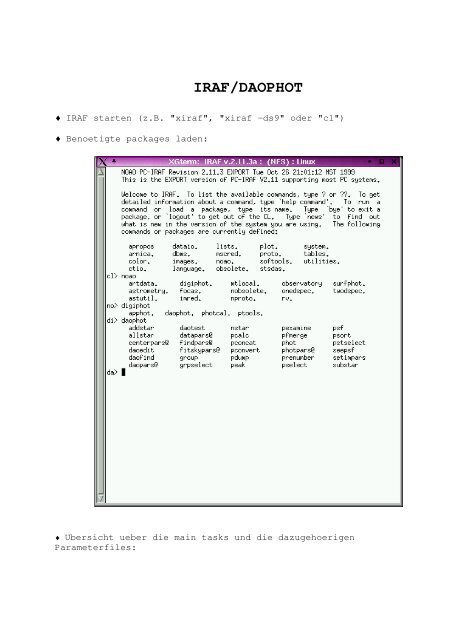 IRAF/DAOPHOT Photometry Simple Steps - BATC home page