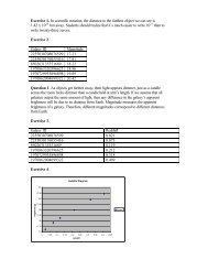 Exercise 1. In scientific notation, the distance to the ... - SkyServer