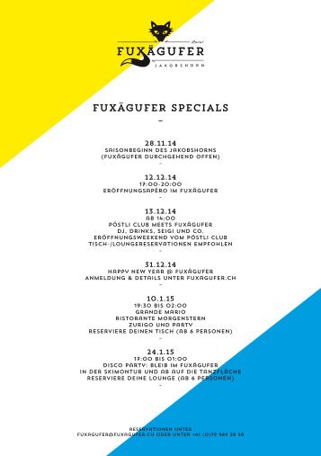 Fuxägufer Specials 