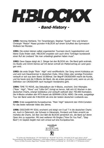 H-Blockx - Band-History - Sub SoundS