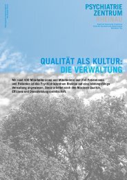 Psychiatriezentrum Rheinau - Gesundheitsdirektion - Kanton Zürich