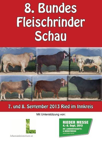 8. Bundes Fleischrinder Schau - ARGE Fleischrinder