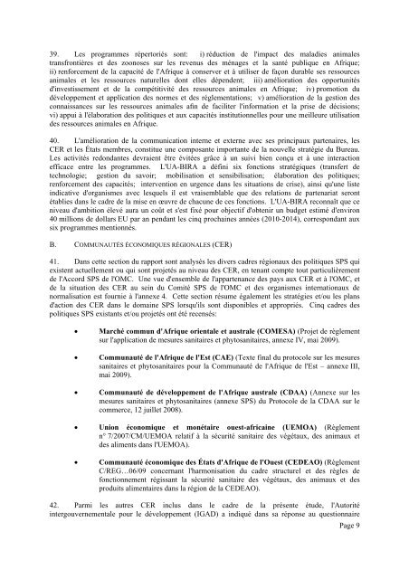 StratÃ©gies et cadres rÃ©gionaux SPS en Afrique - Standards and ...