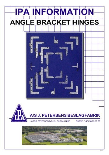 Angle Bracket Hinges-WWW.p65 - J. Petersens Beslagfabrik
