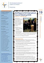 CILTHK Newsletter #19_bk.p65 - The Chartered Institute of Logistics ...