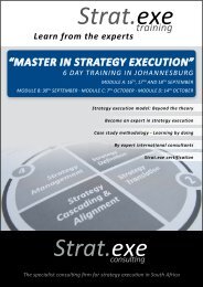 “Master in strategy execution” training - Vibrant Media