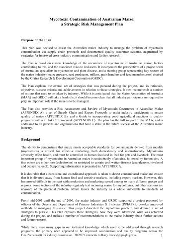 Pyrrolizidine Alkaloid Sub-Group 3 - Maize Association of Australia