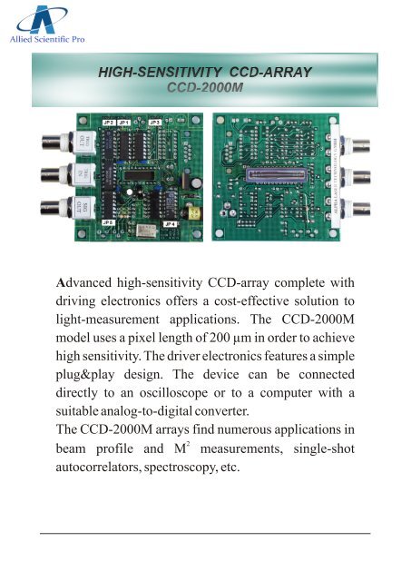 CCD Linear Arrays - ALPHALAS