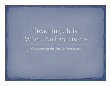 Preaching Christ Where No One Listens - Lori Cornell