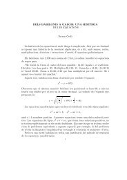 DELS BABILONIS A GALOIS: UNA HIST`ORIA DE LES ...