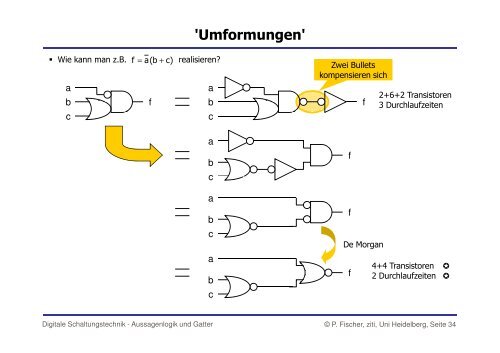 Logik und Gatter - Lehrstuhl fÃ¼r Schaltungstechnik und Simulation