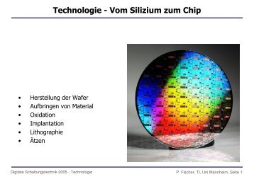 Technologie - Vom Silizium zum Chip