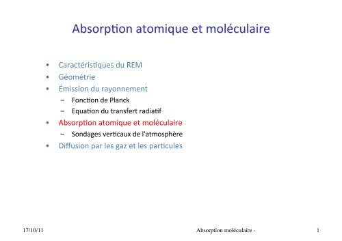 Absorption molÃ©culaire