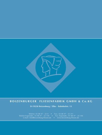 BOIZENBURGER FLIESENFABRIK GMBH & Co.KG