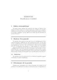 EXERCICES Stratification et stabilitÃ© - LMD