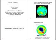Le trou d'ozone I Observations du trou d'ozone - LMD - Ens