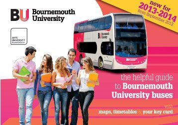 morebus University Bus Timetable - Arts University Bournemouth