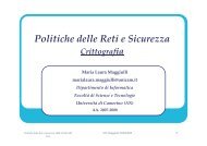 Politiche delle reti e sicurezza 2008-1 II lezione - Crittografia Feistel