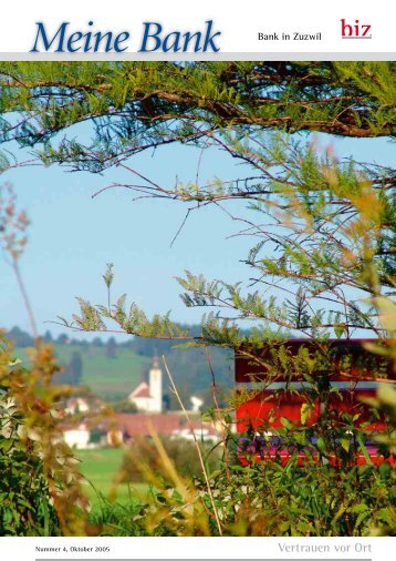 Vertrauen vor Ort - Bank in Zuzwil