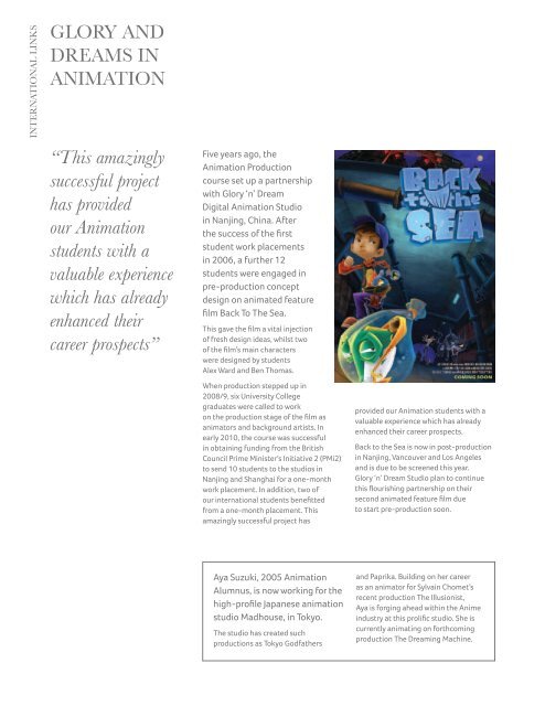 Alumni Magazine Issue 3 Mar 2011.pdf - Arts University Bournemouth