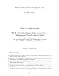 CaractÃ©ristiques d'une masse d'eau - Laboratoire de mÃ©tÃ©orologie ...