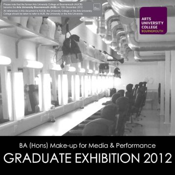 Make-Up Graduation Exhibition 2012.pdf - Arts University ...