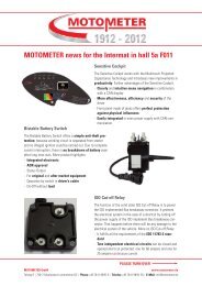MOTOMETER news for the Intermat in hall 5a F011