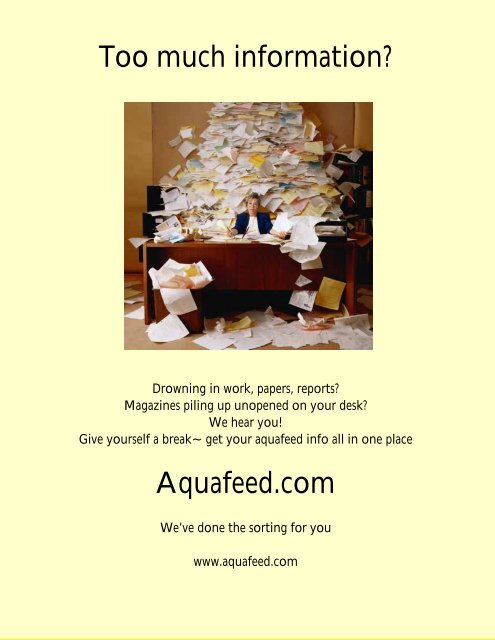 FEED TECHNOLOGY UPDATE - AquaFeed.com