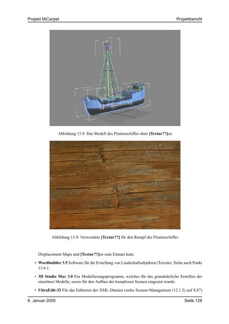 Projekt Micarpet Projektbericht - artecLab - Universität Bremen