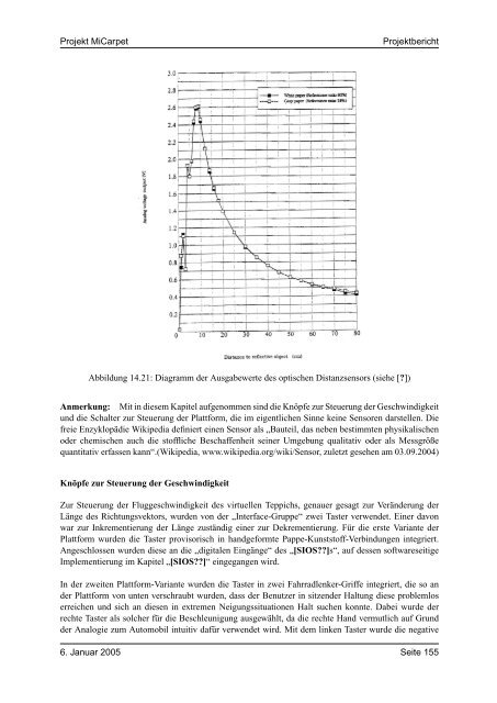 Projekt Micarpet Projektbericht - artecLab - Universität Bremen